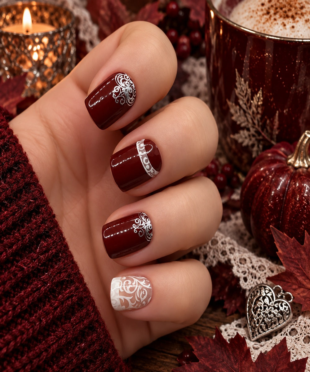 nail designs to go with a red dress Elegant Dark Tiffany Blue multiway dress Nail ideas Women's Kleo 1-Shoulder Burgundy Color:Tobacco