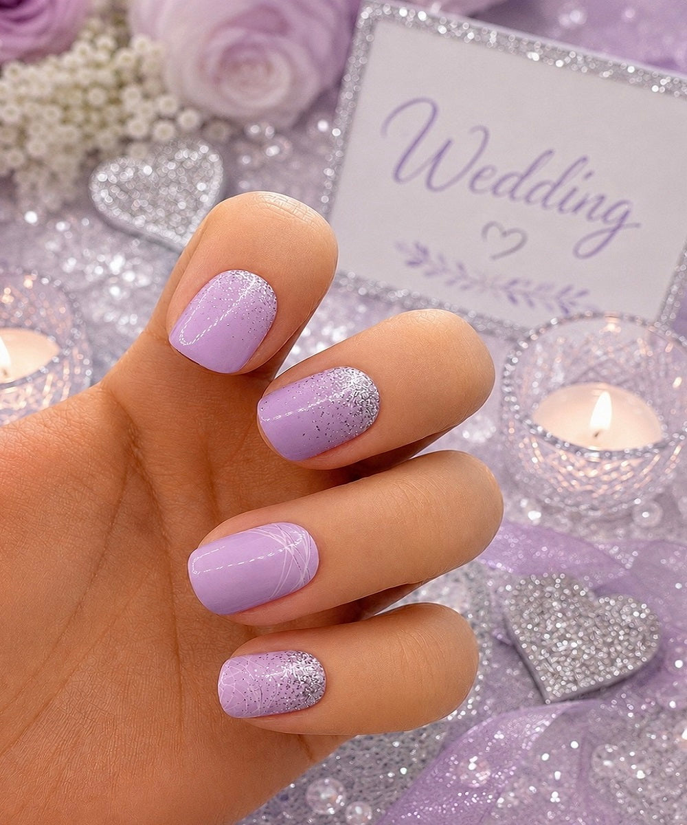 XL Lilac Glitter Dress – Suhr Nails