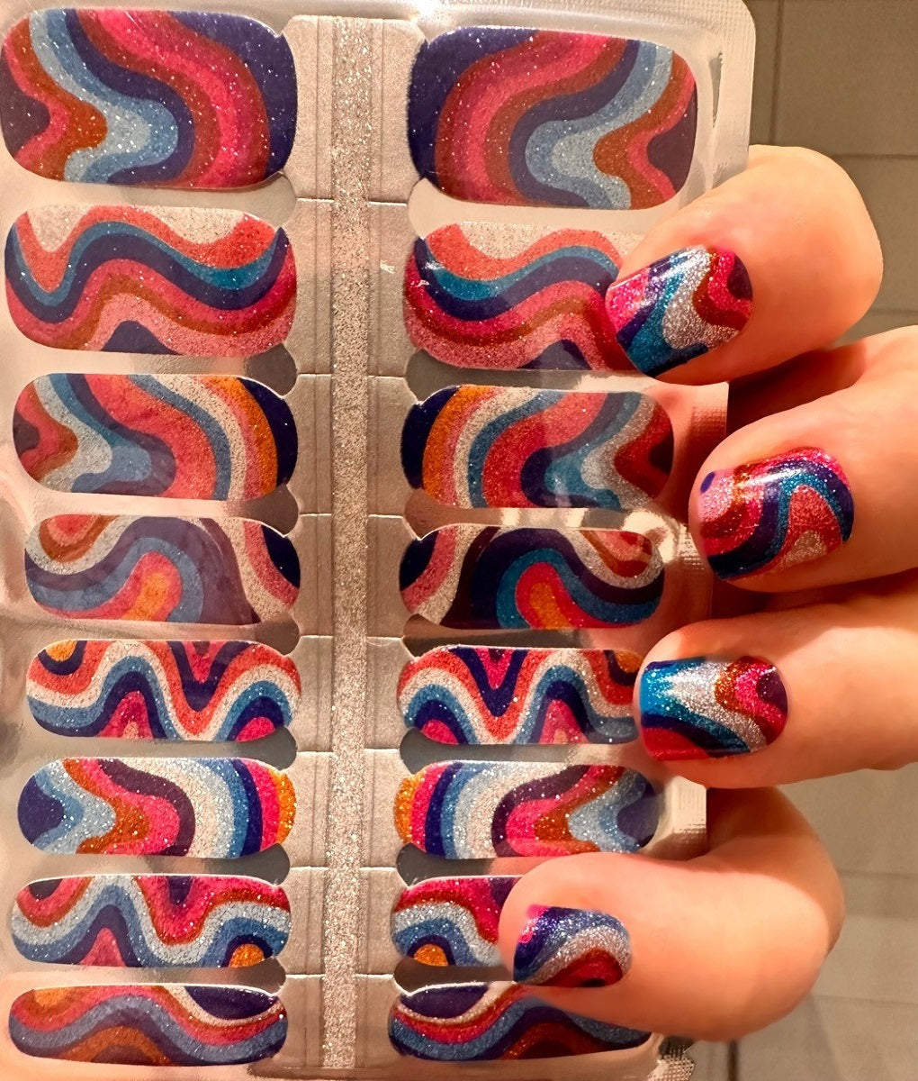 70s Dress (Glitter) – Suhr Nails