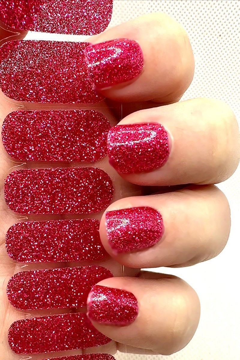 Pink Glitter Gel Suhr Nails Pink Glitter Gel Suhr Nails