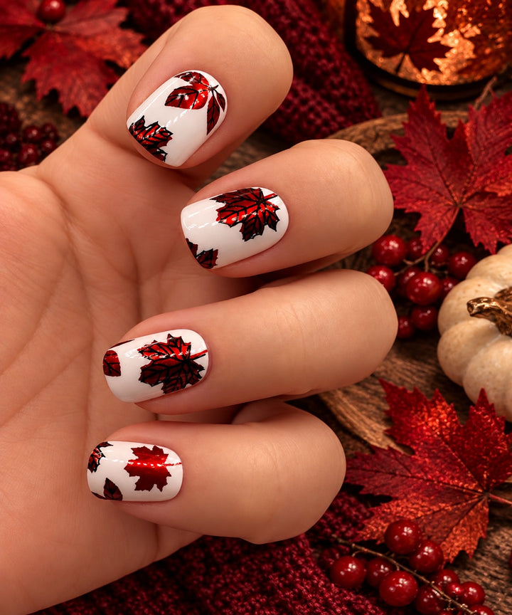 XL Red Autumn Leaves