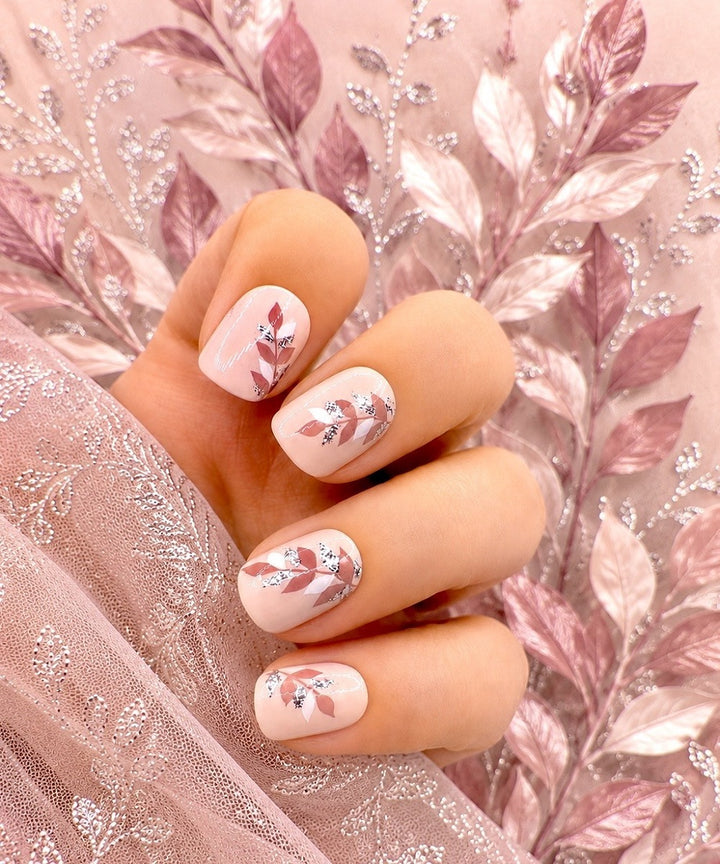 XL Silver Leaves Wedding