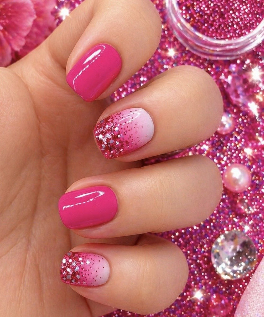 nail color with hot pink dress Bedazzles After Dark: Outfit Post: Hot Pink Monday