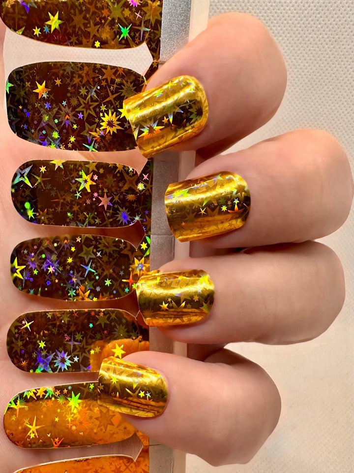 Gold Holo Stars
