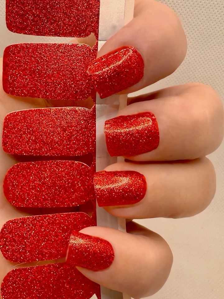 XL Dark Red Glitter