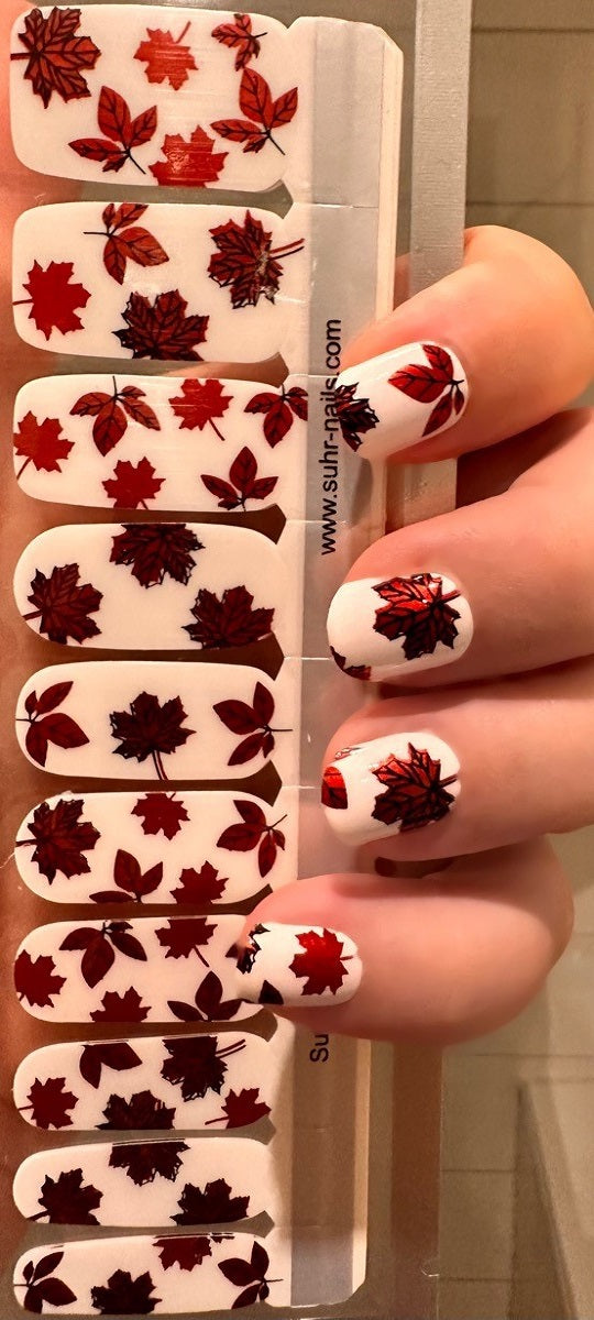 XL Red Autumn Leaves
