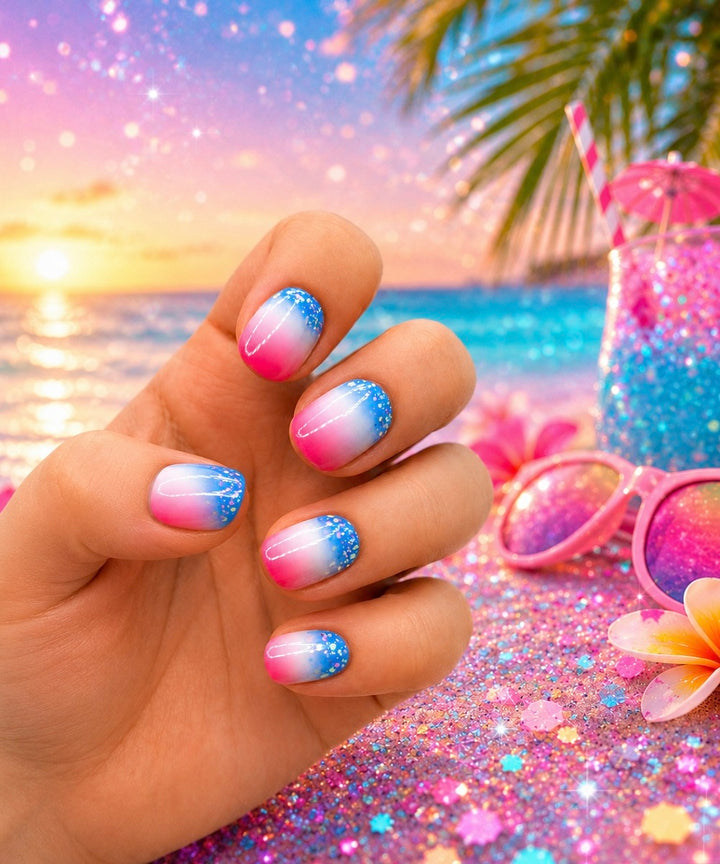 XL Holo Confetti On Ombre