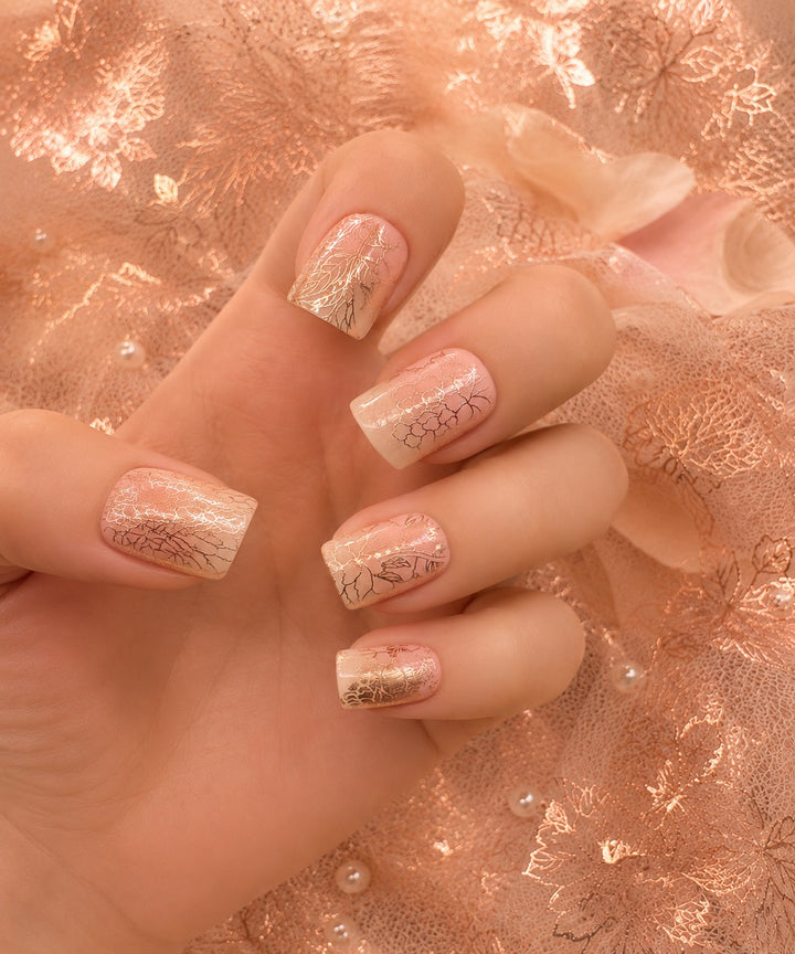 Rose-Gold Rose Bush (Transparent)