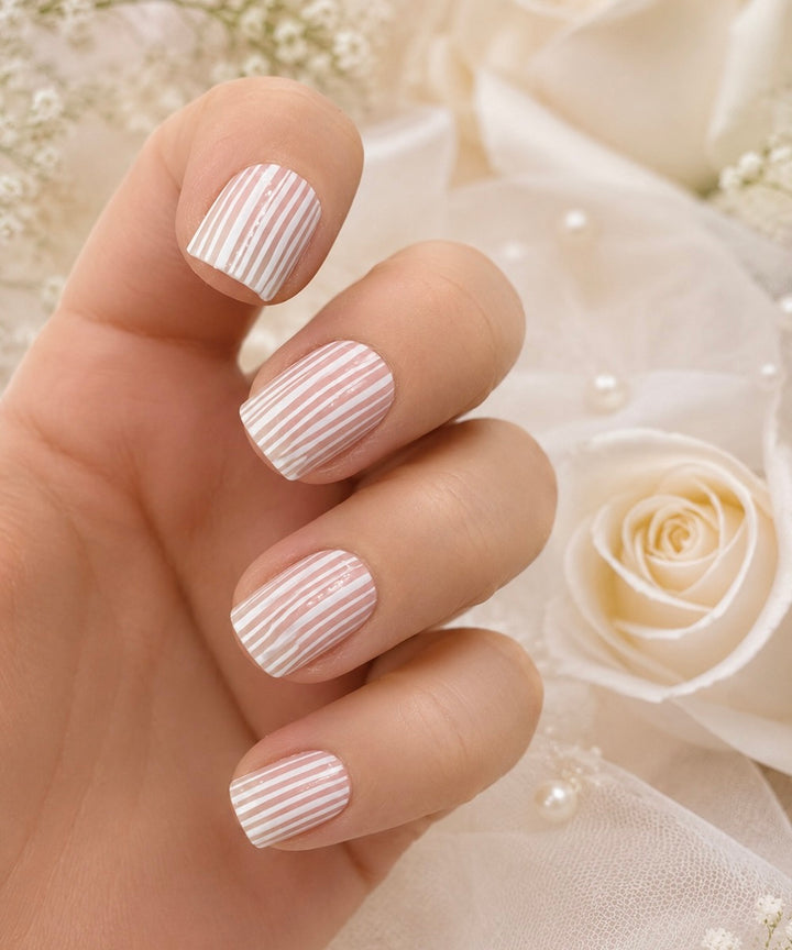 White Wedding Stripes (Transparent)