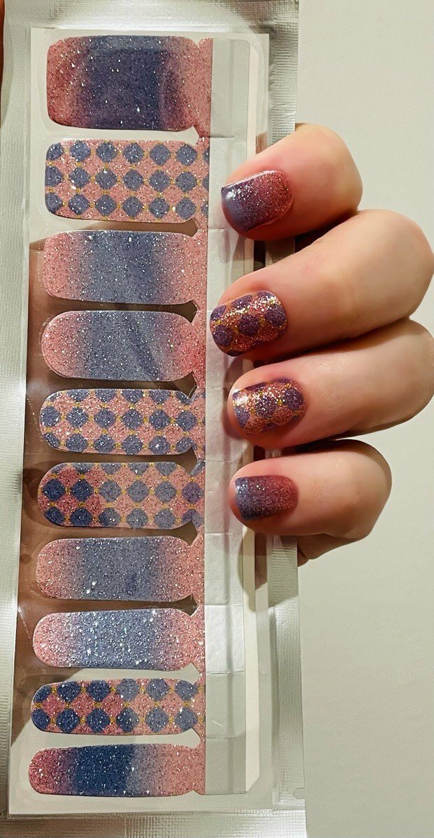 XL Points On Ombre (Glitter)